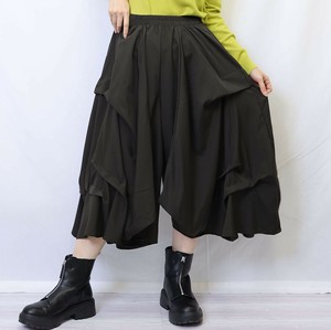 フリルワイドパンツ　フリル　大人気生地が変わってついに入荷！！hanahana（ハナハナ）2025新作春夏ss