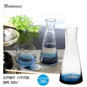 八千代窯 江戸硝子 徳利 300ml  東洋佐々木ガラス 63701 金箔
