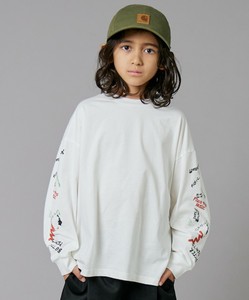 【PAIRMANON STREET】袖 オリジナル プリント 長袖 Tシャツ トップス