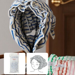 Hanes(ヘインズ) パッケージ入りストライプヘアタオル