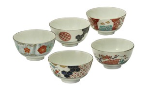 Mino ware Rice Bowl Gift Somenishiki-Koimari Back Order Item Assortment Made in Japan