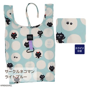 【ネコマンジュウ】【新商品】サークルネコマンエコバッグM　『猫グッズ』