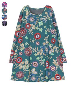 Tunic Tunic Floral Pattern A-Line Printed [2025 NEW]