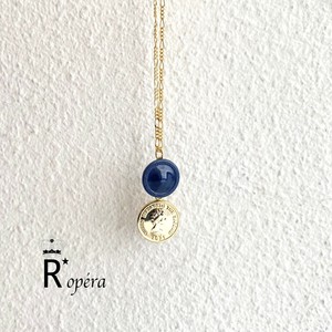ヴィンテージ釦 x COIN ネックレス　日本製　ハンドメイド