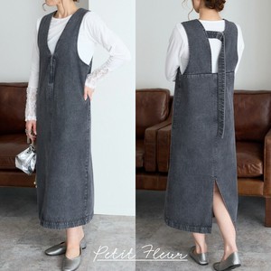 Pre-order Jumper Dress V-Neck Pinafore Dress [S/S NEW]
