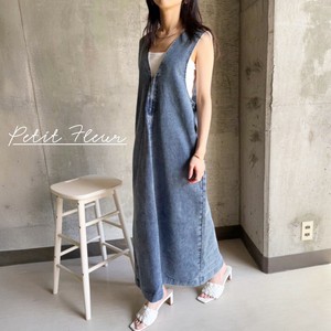 Jumper Dress V-Neck Pinafore Dress [S/S NEW]