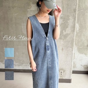 Jumper Dress V-Neck Pinafore Dress [S/S NEW]