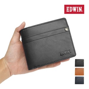 エドウイン EDWIN 財布 サイフ 二つ折り財布 0510635 プレゼント 箱付 ブラック キャメル ネイビー