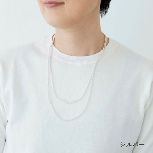 軽くてやさしい立体刺しゅうアクセサリー　マイクロスフィア120ネックレス
