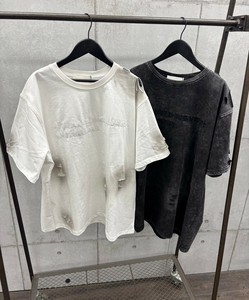 ロゴ刺繍ブロークンTシャツ