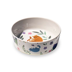 アボード フラワーキャット 犬 猫 ペット 食器 フードボウル 餌入れ 滑り止め 割れにくい