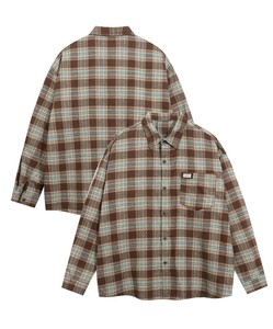 【HOOK -select-】 ヴィンテージ風チェック長袖シャツ メンズ ネルシャツ ユニセックス チェック柄