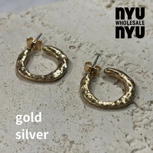[ピアス]レディース 韓国アクセサリー シルバー/ゴールド ピアス  ツイスト シンプル