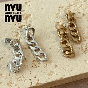 [ピアス]レディース 韓国アクセサリー シルバー/ゴールド ピアス  チェーンピアス シンプル