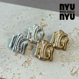 [ピアス]レディース 韓国アクセサリー シルバー/ゴールド ピアス スクエア シンプル オシャレ