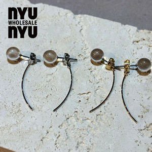 [ピアス]レディース 韓国アクセサリー カラーピアス  シルバー