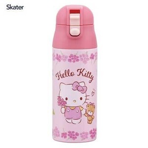 便当盒 Hello Kitty凯蒂猫 花朵 一键式 Skater 花环