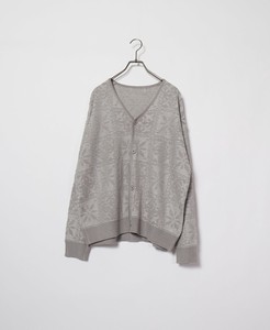 Cardigan Patchwork Pattern Jacquard Cardigan