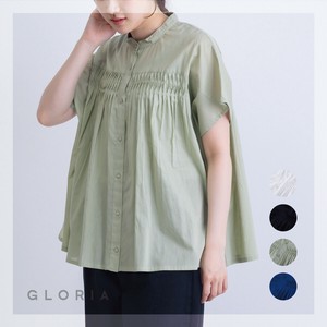 衬衫 波纹 衬衫 细褶 春夏