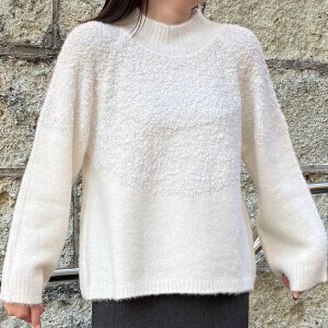 Sweater/Knitwear Shaggy Gradation High-Neck