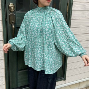 Button Shirt/Blouse Floral Pattern Stripe [2025 NEW]