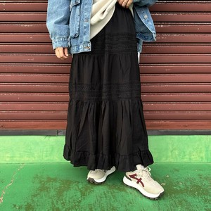 即納【2025新作】【大人気の為新色追加】レーススカート　ロングスカート　オールシーズン