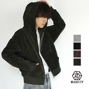 [MinoriTY] Hoodie Corduroy Double-zip
