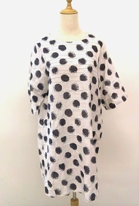 Tunic Pintucked Tunic Half Sleeve Polka Dot [S/S NEW]