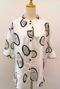 Button Shirt/Blouse Hand-Painted [S/S NEW]