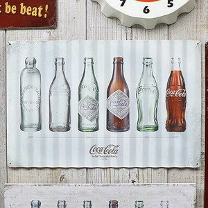 【コカ・コーラ グッズ】COKE ティン サイン EVOLUTION BOTTLES CC-SB-TSI-5210-100