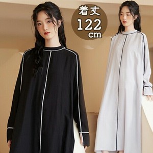 [SD Gathering] 洋装/连衣裙 A字 竖纹 彩色滚边