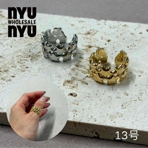 [リング]星 スター シルバー/ゴールド 韓国アクセサリー リング 指輪 シンプル 13号