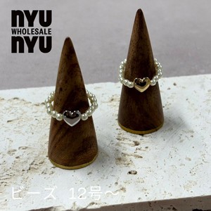 [リング]ハート ビーズ シルバー/ゴールド 韓国アクセサリー リング 指輪 シンプル