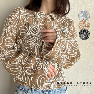 Button Shirt/Blouse Flower
