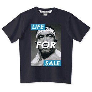 三島由紀夫　LIFE FOR SALE　BLUE BOX　スタンダードシルエット Tシャツ　BK　インクジェットプリント