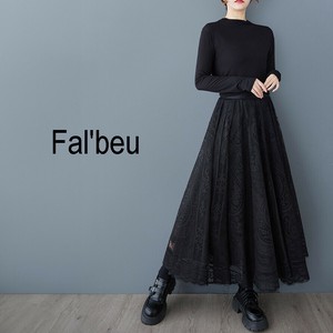 【新作】ペイズリー調レーススカート