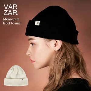 VARZAR Monogram label beanie モノグラムラベル ビーニー 帽子 ニット