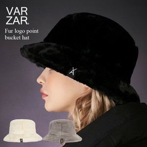VARZAR バザール Fur logo point bucket hat 3color ファーロゴポイントバケットハット