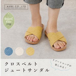 【春夏】クロスベルトジュートサンダル　定番