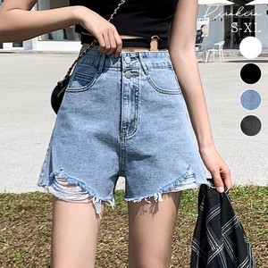 パンツ《ダメージデニムショートパンツ 全4色 4サイズ》