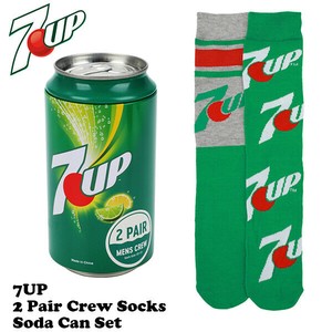7UP SODA CAN 2P SOCKS【セブンアップ ソックス】