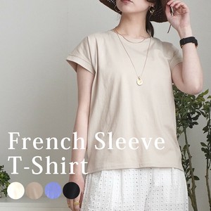 【新色登場】フレンチスリーブTシャツ トップス 半袖Tシャツ 2025夏新作【即納】