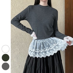 T-shirt Long T-shirt Peplum Cut-and-sew [S/S NEW]