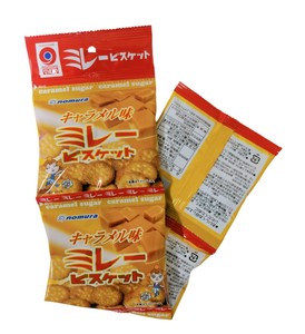 【野村煎豆加工店】4連ミレービスケット　キャラメル味　30g×4