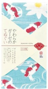 日本製 made in japan ジャパニーズスタイル 鯉とスイレン JS6156 てぬぐい 1配色 1配色