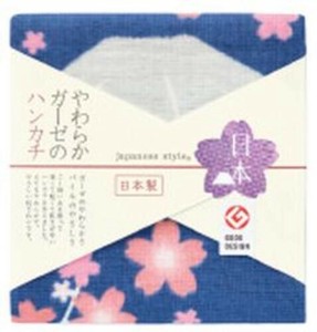 日本製 made in japan ジャパニーズスタイル 桜と富士 JS4146 ハンカチ 1配色 1配色