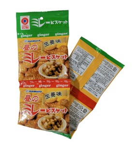 【野村煎豆加工店】4連ミレービスケット（昼）　生姜味　30g×4