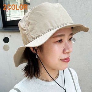 【2025新作】撥水 アドベンチャーハット ロングブリム 無地 日除け UV 帽子 メンズ レディース