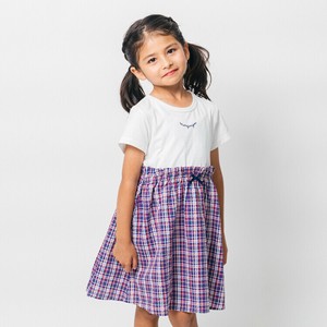 Kids' Casual Dress Basic Switching Dress Check 100% Cotton