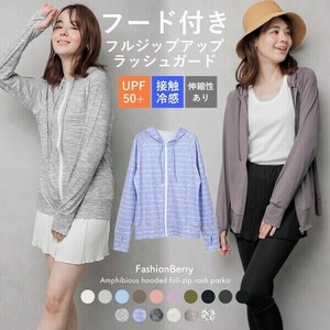 【2025新作】≪16カラー全色UPF50+ M〜XL ≫ UVカット 涼感素材 ラッシュガード レディース パーカー